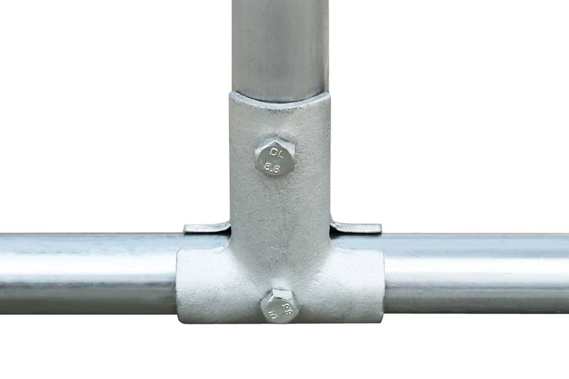 hønsehus 8x2x2 m galvaniseret stål - Sølv - Sport & fritid - Til dyrene - Fugl - Hønsehus