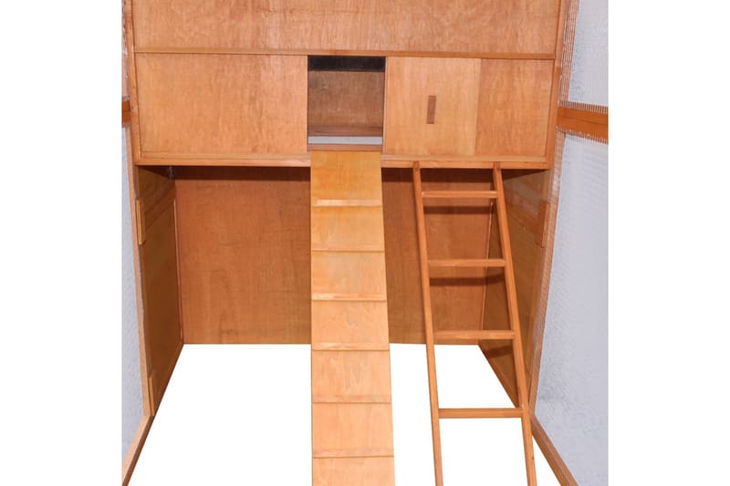 Hønsehus I Træ 295 X 163 X 170 Cm - Brun - Sport & fritid - Til dyrene - Fugl - Hønsehus