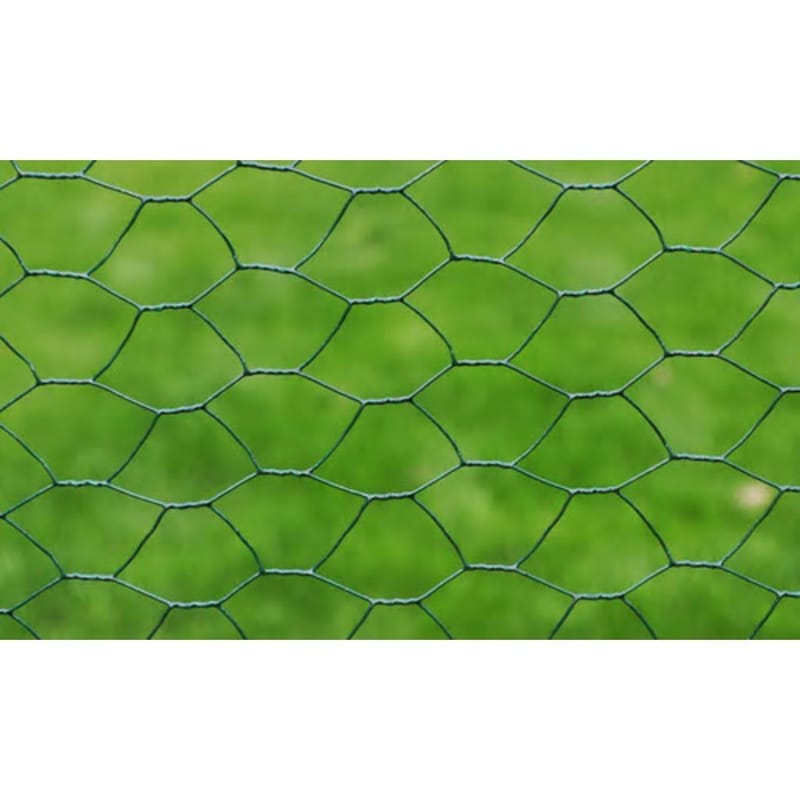 hønsenet galvaniseret stål med PVC-belægning 25 x 1 m grøn - Grøn - Sport & fritid - Til dyrene - Fugl - Hønsehus