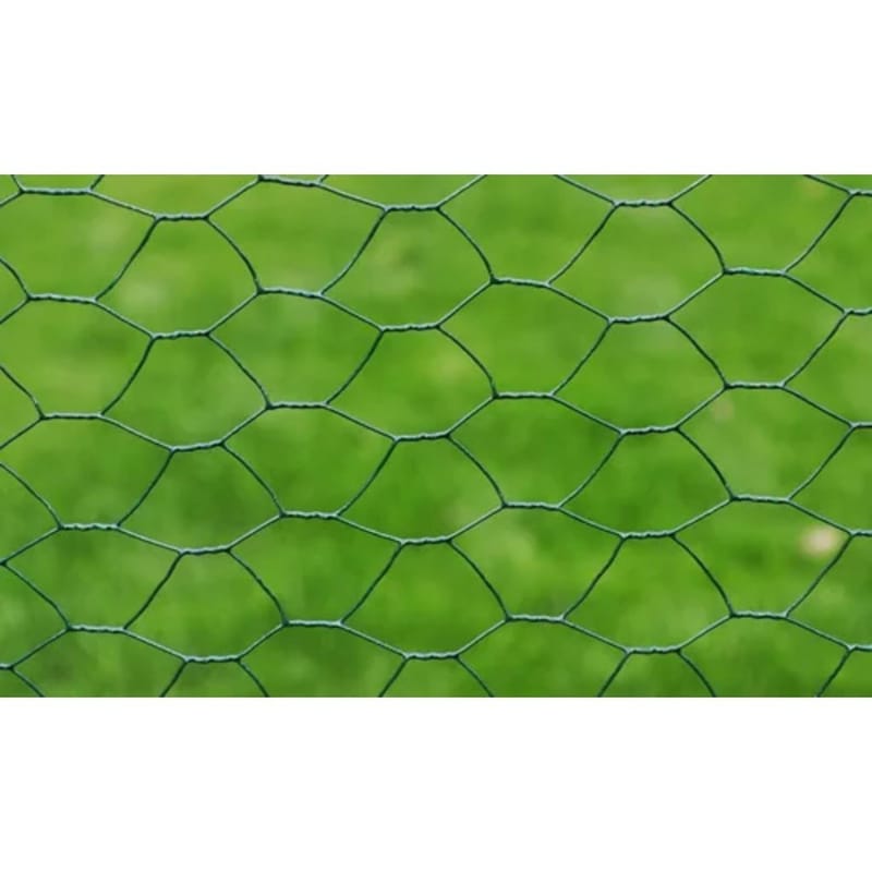 hønsenet galvaniseret stål med PVC-belægning 25 x 1 m grøn - Grøn - Sport & fritid - Til dyrene - Fugl - Hønsehus