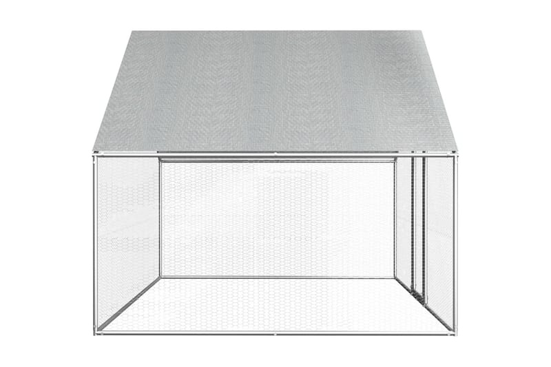 udendørs hønsebur 2,75 x 2 x 2 m galvaniseret stål - Sport & fritid - Til dyrene - Fugl - Hønsehus
