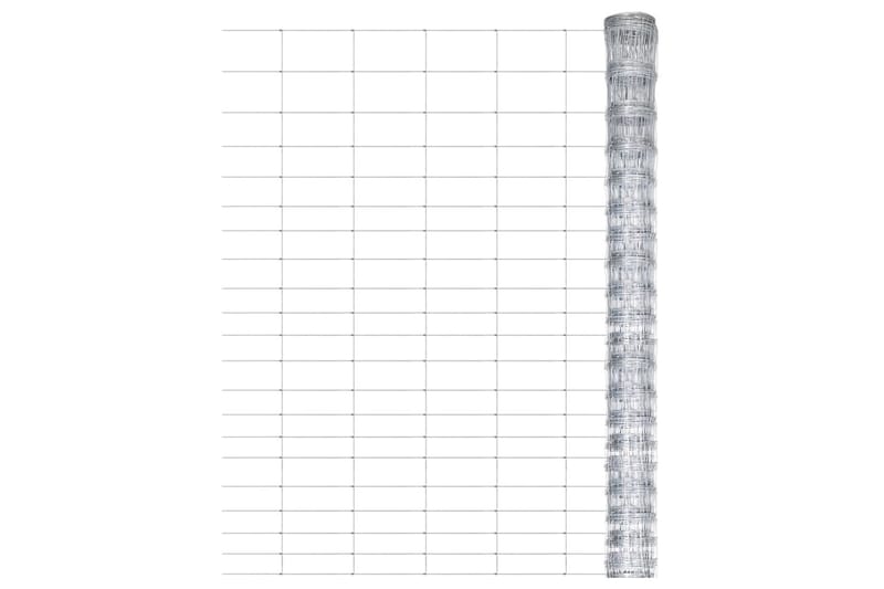 havehegn 50x1,25 m galvaniseret stål sølvfarvet - Sølv - Sport & fritid - Til dyrene