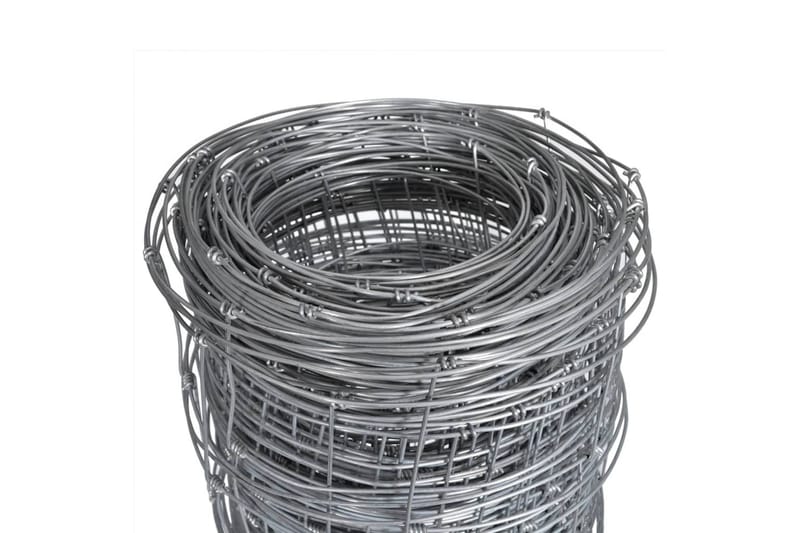 havehegn 50x1,5 m galvaniseret stål sølvfarvet - Sølv - Sport & fritid - Til dyrene