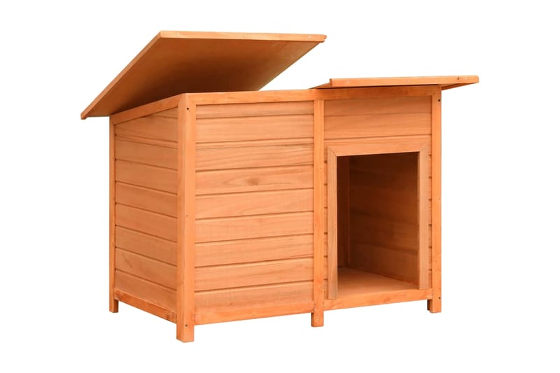 Hundebur I Massivt Fyrre- Og Grantræ 120 X 77 X 86 Cm - Brun - Sport & fritid - Til dyrene - Til hund - Transportkasse hund & hundebur