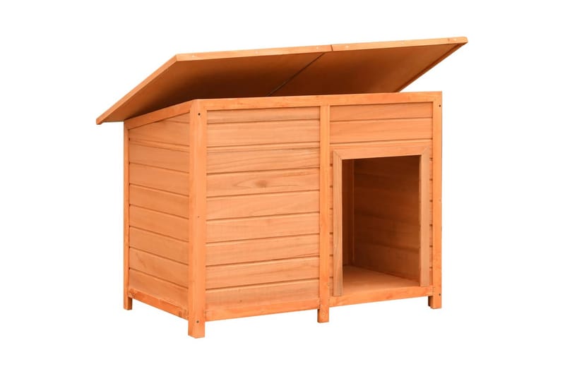 Hundebur I Massivt Fyrre- Og Grantræ 120 X 77 X 86 Cm - Brun - Sport & fritid - Til dyrene - Til hund - Transportkasse hund & hundebur