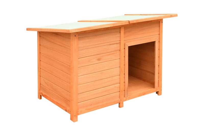 Hundebur I Massivt Fyrre- Og Grantræ 120 X 77 X 86 Cm - Brun - Sport & fritid - Til dyrene - Til hund - Transportkasse hund & hundebur