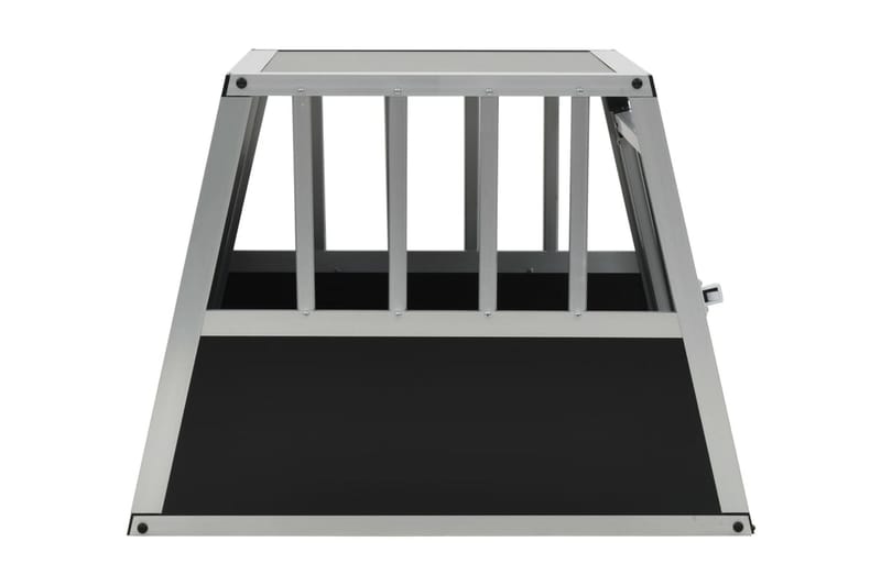 Hundebur Med Én Dør 54 X 69 X 50 Cm - Sølv - Sport & fritid - Til dyrene - Til hund - Transportkasse hund & hundebur