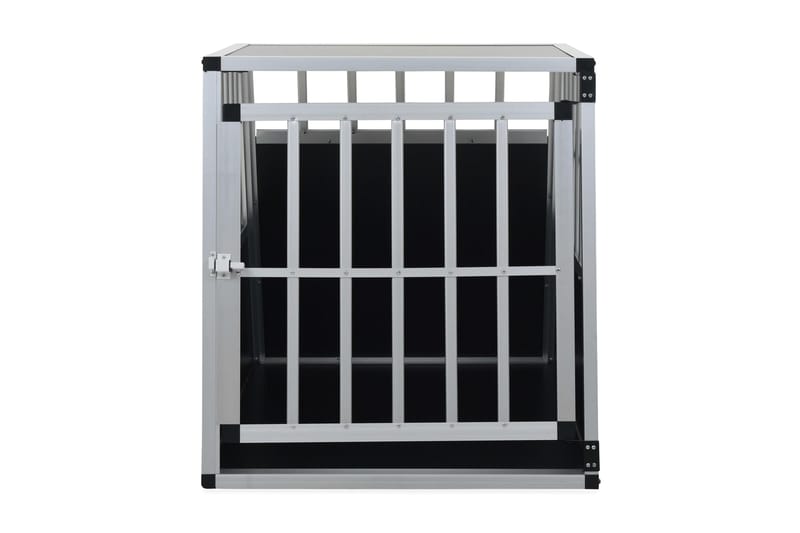 Hundebur Med Én Dør 65 X 91 X 69,5 Cm - Sølv - Sport & fritid - Til dyrene - Til hund - Transportkasse hund & hundebur