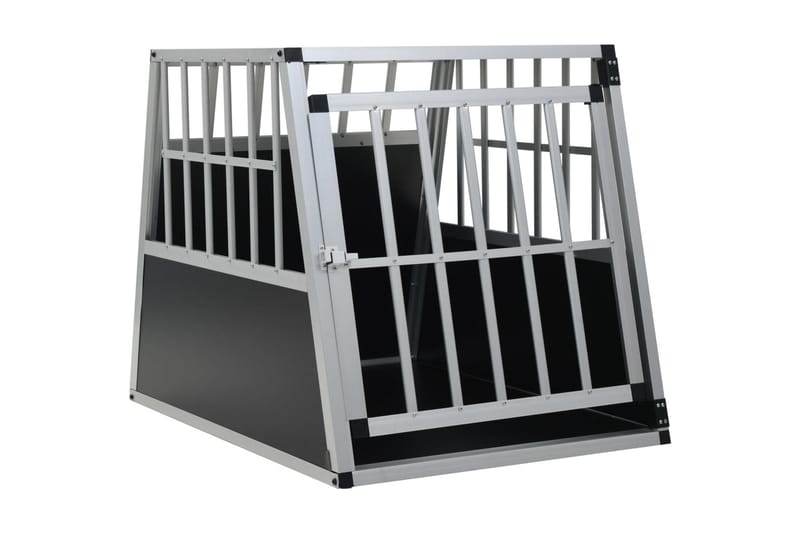 Hundebur Med Én Dør 65 X 91 X 69,5 Cm - Sølv - Sport & fritid - Til dyrene - Til hund - Transportkasse hund & hundebur