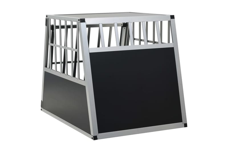 Hundebur Med Én Dør 65 X 91 X 69,5 Cm - Sølv - Sport & fritid - Til dyrene - Til hund - Transportkasse hund & hundebur