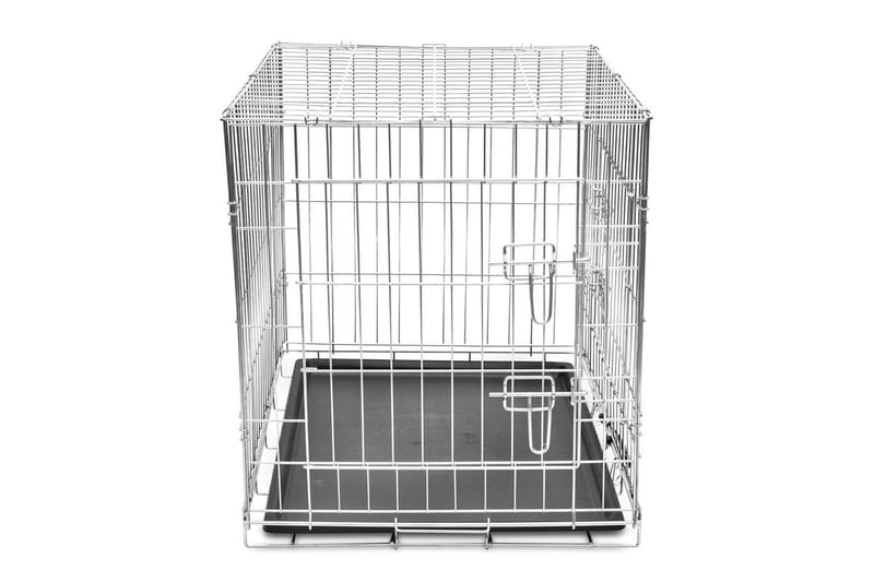 Hundebur Sammenfoldeligt Str. M Metal - Sort - Sport & fritid - Til dyrene - Til hund - Transportkasse hund & hundebur