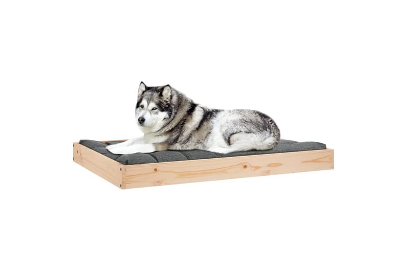 beBasic hundeseng 101,5x74x9 cm massivt fyrretræ - Brun - Sport & fritid - Til dyrene - Til hund - Hundemøbler - Hundeseng