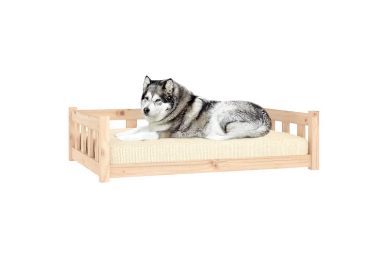 beBasic hundeseng 105,5x75,5x28 cm massivt fyrretræ - Brun - Sport & fritid - Til dyrene - Til hund - Hundemøbler - Hundeseng