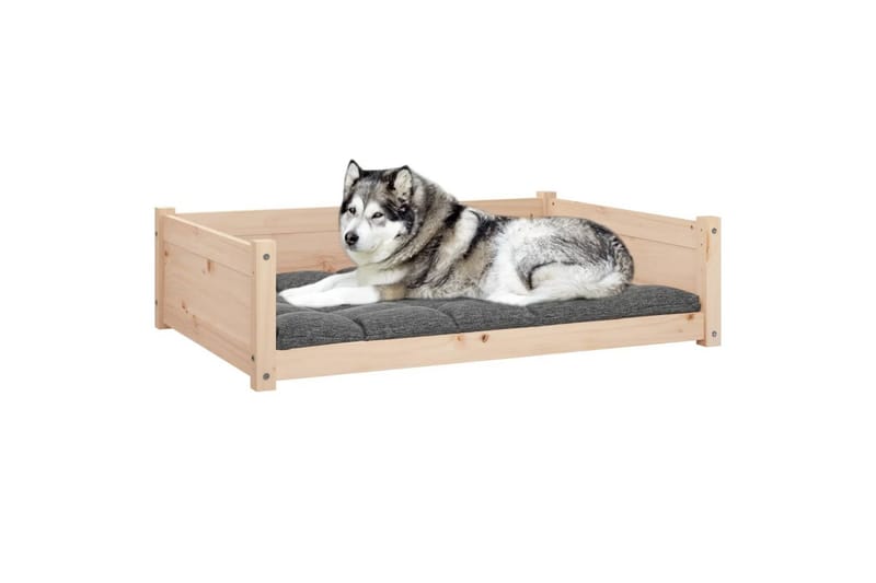 beBasic hundeseng 105,5x75,5x28 cm massivt fyrretræ - Brun - Sport & fritid - Til dyrene - Til hund - Hundemøbler - Hundeseng
