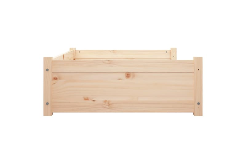 beBasic hundeseng 105,5x75,5x28 cm massivt fyrretræ - Brun - Hundeseng - Hundemøbler