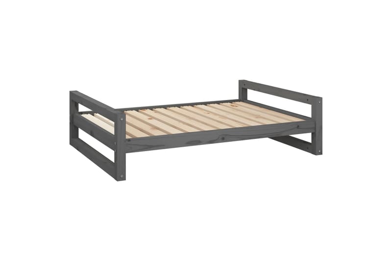 beBasic hundeseng 105,5x75,5x28 cm massivt fyrretræ grå - GrÃ¥ - Sport & fritid - Til dyrene - Til hund - Hundemøbler - Hundeseng
