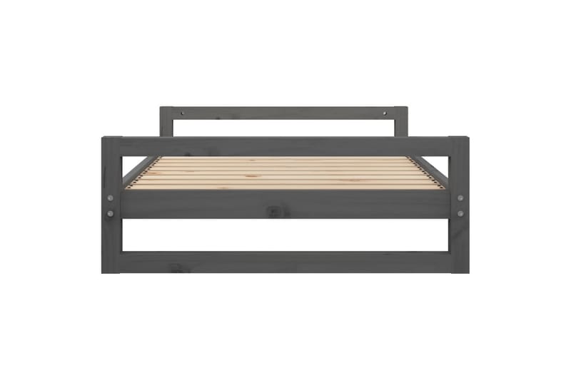 beBasic hundeseng 105,5x75,5x28 cm massivt fyrretræ grå - GrÃ¥ - Sport & fritid - Til dyrene - Til hund - Hundemøbler - Hundeseng