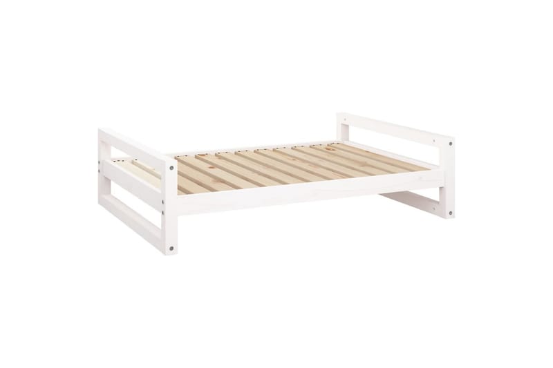 beBasic hundeseng 105,5x75,5x28 cm massivt fyrretræ hvid - Hvid - Sport & fritid - Til dyrene - Til hund - Hundemøbler - Hundeseng