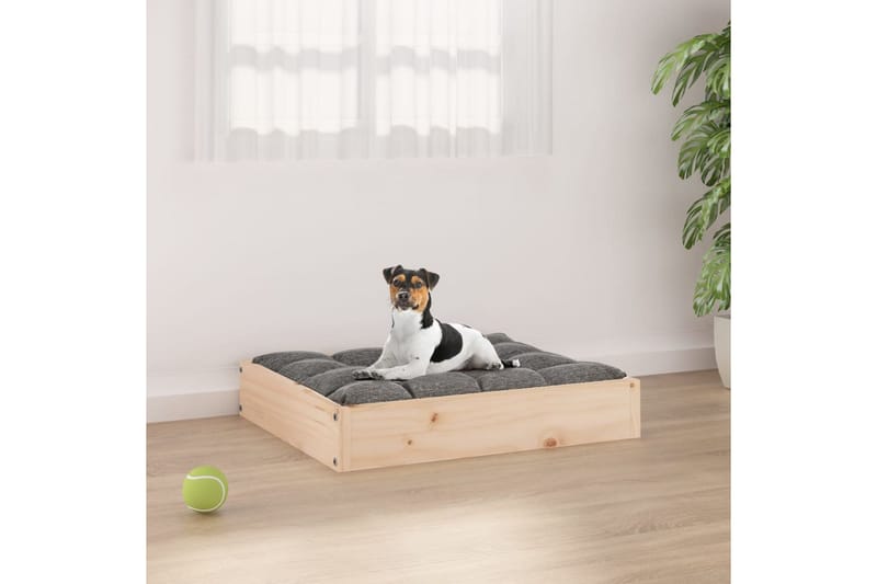beBasic hundeseng 51,5x44x9 cm massivt fyrretræ - Brun - Sport & fritid - Til dyrene - Til hund - Hundemøbler - Hundeseng