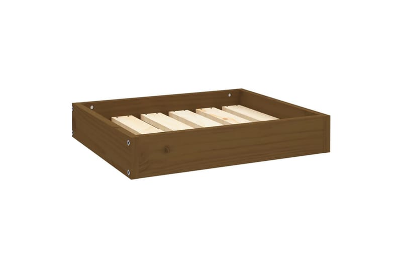 beBasic hundeseng 51,5x44x9 cm massivt fyrretræ gyldenbrun - Brun - Sport & fritid - Til dyrene - Til hund - Hundemøbler - Hundeseng