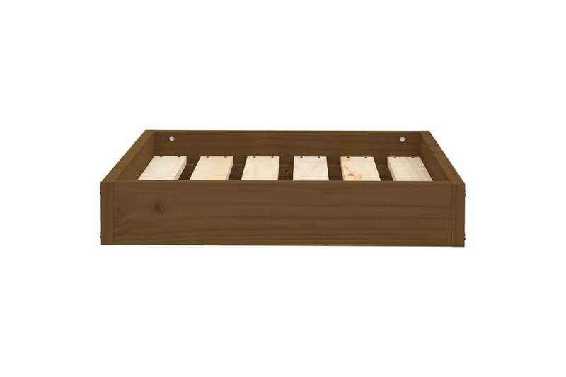 beBasic hundeseng 51,5x44x9 cm massivt fyrretræ gyldenbrun - Brun - Sport & fritid - Til dyrene - Til hund - Hundemøbler - Hundeseng