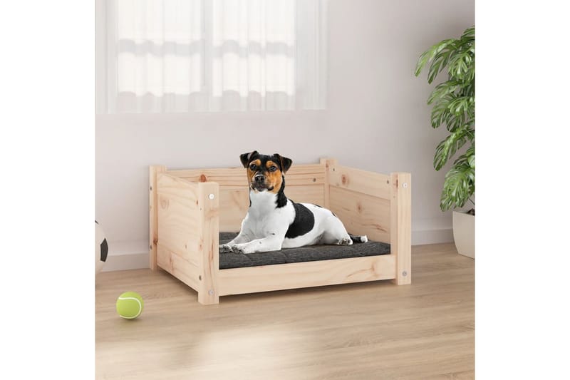 beBasic hundeseng 55,5x45,5x28 cm massivt fyrretræ - Brun - Hundeseng - Hundemøbler