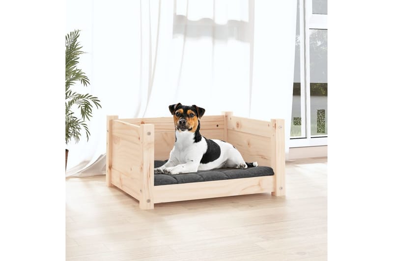 beBasic hundeseng 55,5x45,5x28 cm massivt fyrretræ - Brun - Hundeseng - Hundemøbler