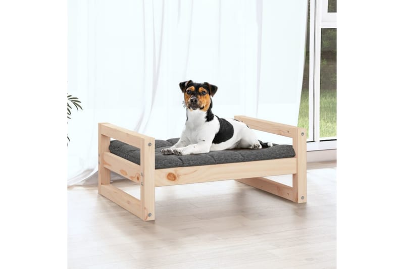 beBasic hundeseng 55,5x45,5x28 cm massivt fyrretræ - Brun - Hundemøbler - Hundeseng