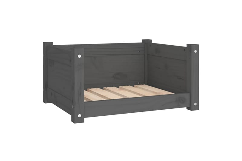 beBasic hundeseng 55,5x45,5x28 cm massivt fyrretræ grå - GrÃ¥ - Sport & fritid - Til dyrene - Til hund - Hundemøbler - Hundeseng
