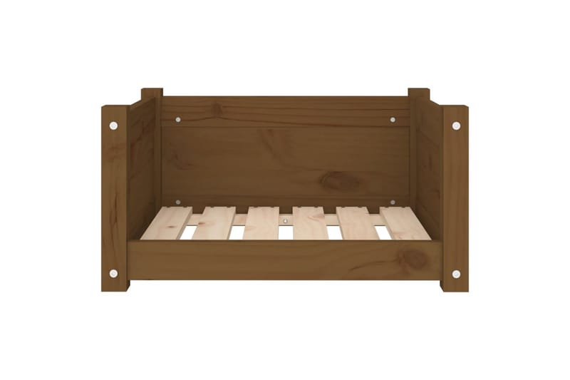beBasic hundeseng 55,5x45,5x28 cm massivt fyrretræ gyldenbrun - Brun - Sport & fritid - Til dyrene - Til hund - Hundemøbler - Hundeseng