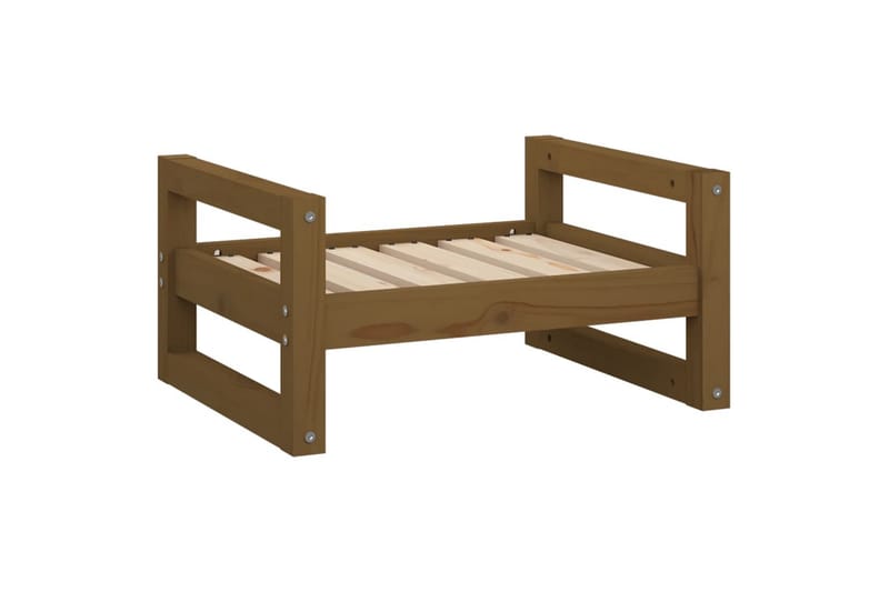 beBasic hundeseng 55,5x45,5x28 cm massivt fyrretræ gyldenbrun - Brun - Sport & fritid - Til dyrene - Til hund - Hundemøbler - Hundeseng