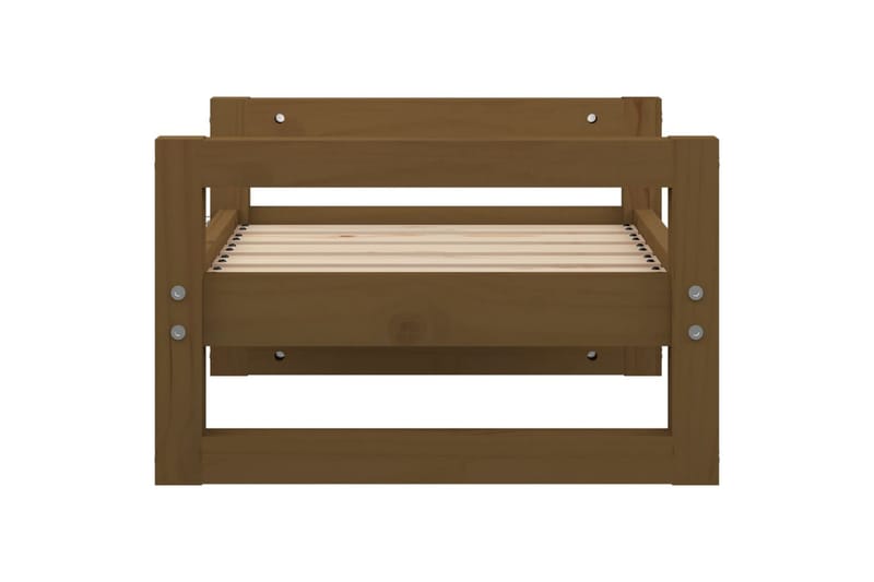 beBasic hundeseng 55,5x45,5x28 cm massivt fyrretræ gyldenbrun - Brun - Sport & fritid - Til dyrene - Til hund - Hundemøbler - Hundeseng