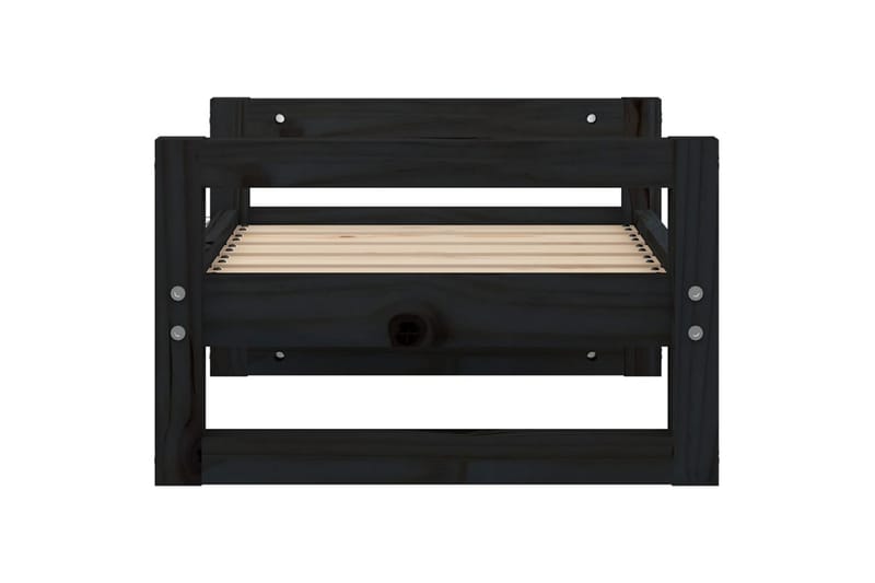 beBasic hundeseng 55,5x45,5x28 cm massivt fyrretræ sort - Sort - Sport & fritid - Til dyrene - Til hund - Hundemøbler - Hundeseng