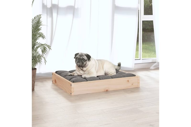 beBasic hundeseng 61,5x49x9 cm massivt fyrretræ - Brun - Hundeseng - Hundemøbler