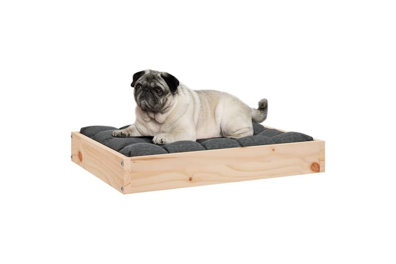 beBasic hundeseng 61,5x49x9 cm massivt fyrretræ - Brun - Hundeseng - Hundemøbler