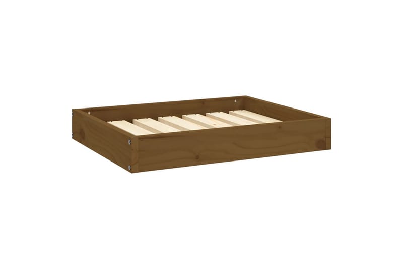 beBasic hundeseng 61,5x49x9 cm massivt fyrretræ gyldenbrun - Brun - Sport & fritid - Til dyrene - Til hund - Hundemøbler - Hundeseng