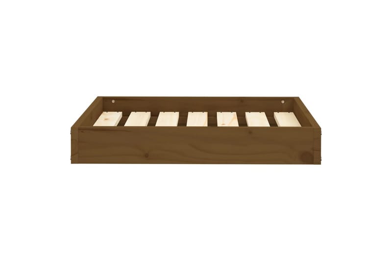 beBasic hundeseng 61,5x49x9 cm massivt fyrretræ gyldenbrun - Brun - Sport & fritid - Til dyrene - Til hund - Hundemøbler - Hundeseng