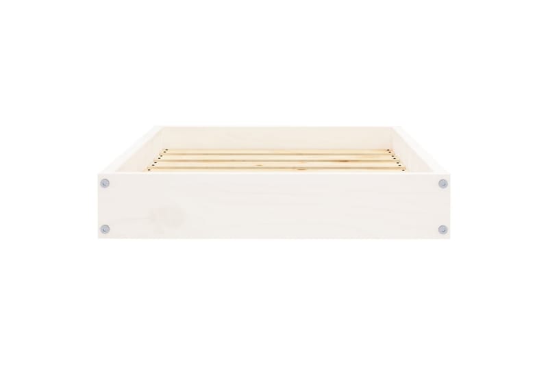 beBasic hundeseng 61,5x49x9 cm massivt fyrretræ hvid - Hvid - Hundeseng - Hundemøbler