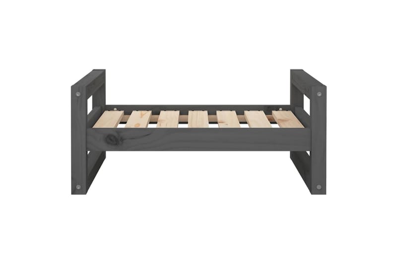 beBasic hundeseng 65,5x50,5x28 cm massivt fyrretræ grå - GrÃ¥ - Sport & fritid - Til dyrene - Til hund - Hundemøbler - Hundeseng