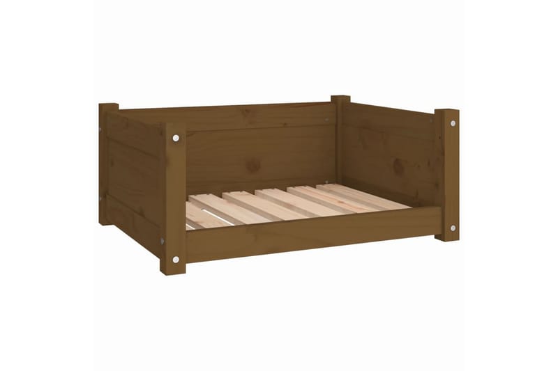 beBasic hundeseng 65,5x50,5x28 cm massivt fyrretræ gyldenbrun - Brun - Sport & fritid - Til dyrene - Til hund - Hundemøbler - Hundeseng
