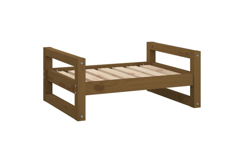 beBasic hundeseng 65,5x50,5x28 cm massivt fyrretræ gyldenbrun - Brun - Sport & fritid - Til dyrene - Til hund - Hundemøbler - Hundeseng