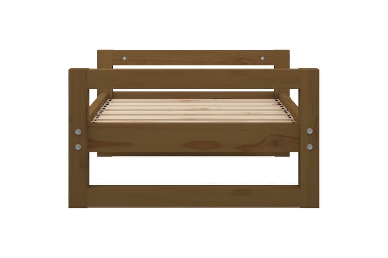 beBasic hundeseng 65,5x50,5x28 cm massivt fyrretræ gyldenbrun - Brun - Sport & fritid - Til dyrene - Til hund - Hundemøbler - Hundeseng