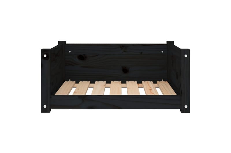 beBasic hundeseng 65,5x50,5x28 cm massivt fyrretræ sort - Sort - Sport & fritid - Til dyrene - Til hund - Hundemøbler - Hundeseng