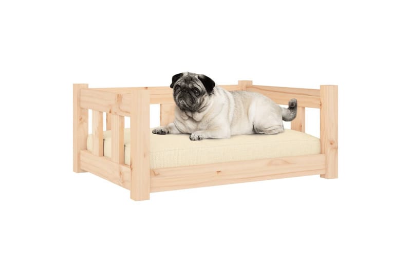 beBasic hundeseng 65,5x50,5x28 cm massivt fyrretræ - Sport & fritid - Til dyrene - Til hund - Hundemøbler - Hundeseng