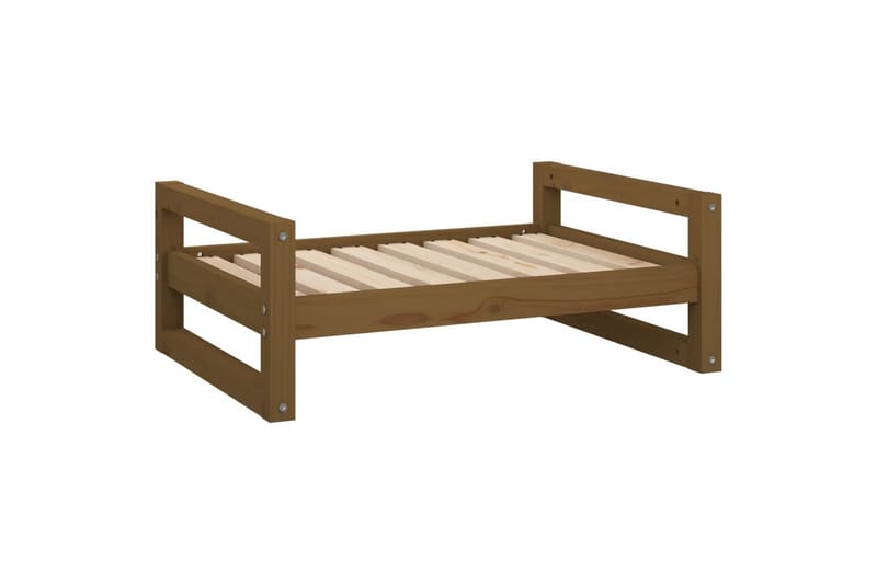 beBasic hundeseng 75,5x55,5x28 cm massivt fyrretræ gyldenbrun - Brun - Sport & fritid - Til dyrene - Til hund - Hundemøbler - Hundeseng