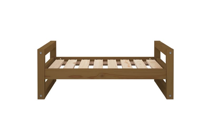 beBasic hundeseng 75,5x55,5x28 cm massivt fyrretræ gyldenbrun - Brun - Sport & fritid - Til dyrene - Til hund - Hundemøbler - Hundeseng