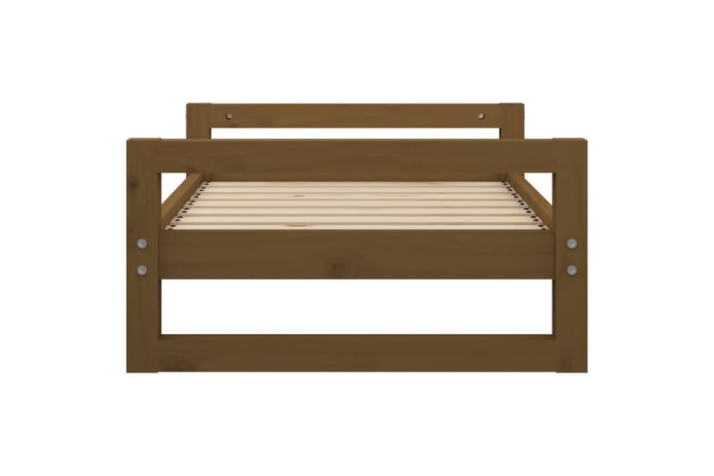 beBasic hundeseng 75,5x55,5x28 cm massivt fyrretræ gyldenbrun - Brun - Sport & fritid - Til dyrene - Til hund - Hundemøbler - Hundeseng