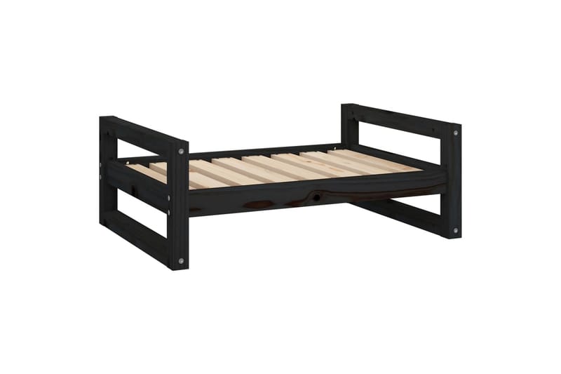 beBasic hundeseng 75,5x55,5x28 cm massivt fyrretræ sort - Sort - Sport & fritid - Til dyrene - Til hund - Hundemøbler - Hundeseng