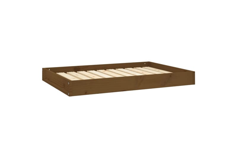 beBasic hundeseng 91,5x64x9 cm massivt fyrretræ gyldenbrun - Brun - Sport & fritid - Til dyrene - Til hund - Hundemøbler - Hundeseng