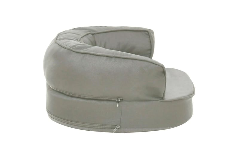 ergonomisk hundeseng 60x42 cm hør-look grå - Grå - Sport & fritid - Til dyrene - Til hund - Hundemøbler - Hundeseng